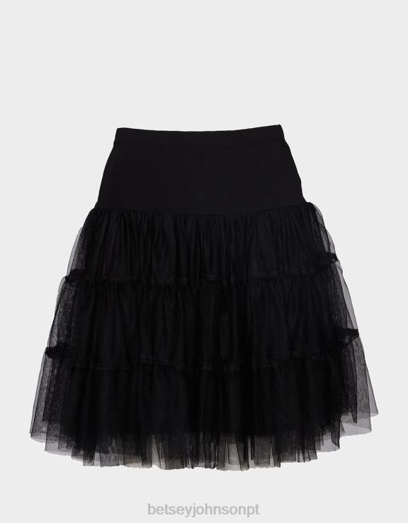preto tutu de tule bash 80th H6X06272 Betsey Johnson mulheres roupas