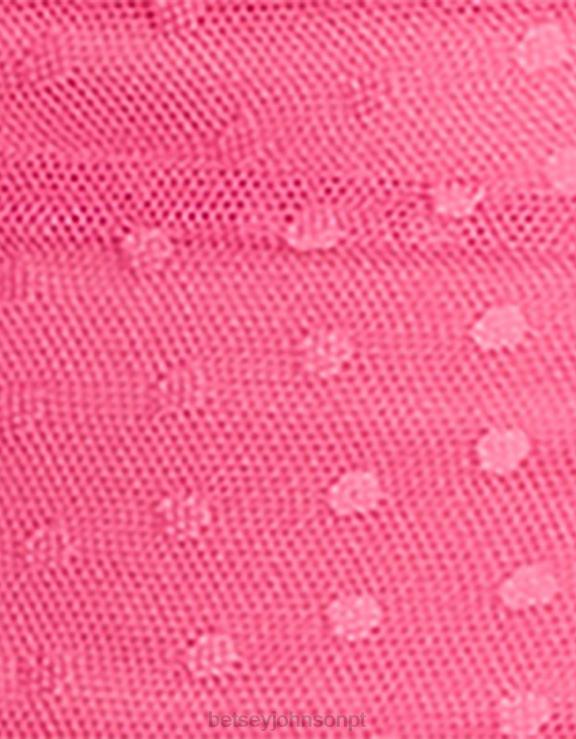 rosa malhando em torno de mini vestido sem alças H6X06279 Betsey Johnson mulheres roupas