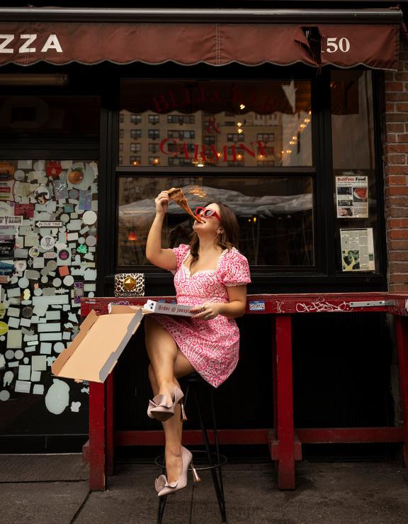 rosa mini vestido com espartilho H6X06271 Betsey Johnson mulheres roupas