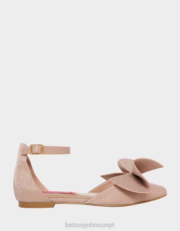 champanhe nobre H6X06188 Betsey Johnson crianças sapato