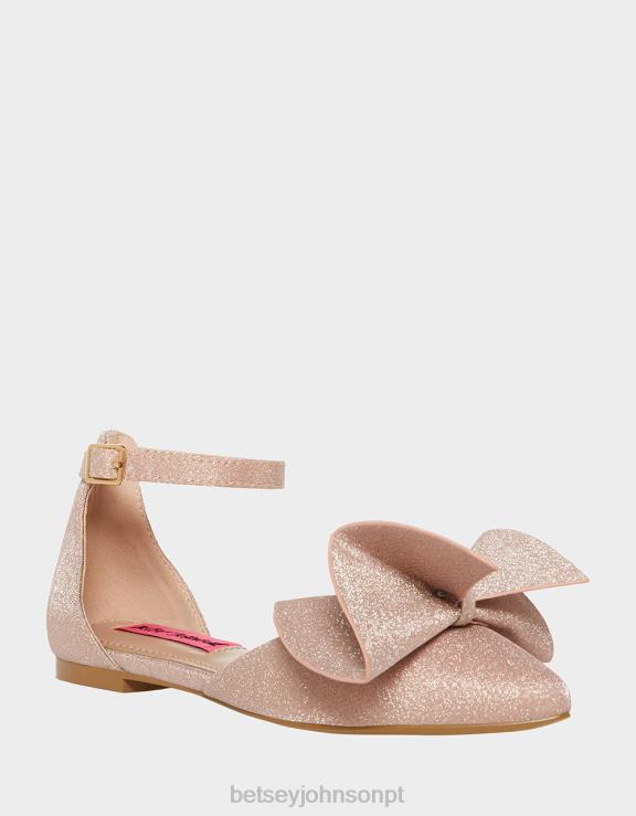 champanhe nobre H6X06188 Betsey Johnson crianças sapato