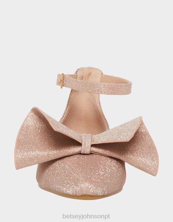 champanhe nobre H6X06188 Betsey Johnson crianças sapato