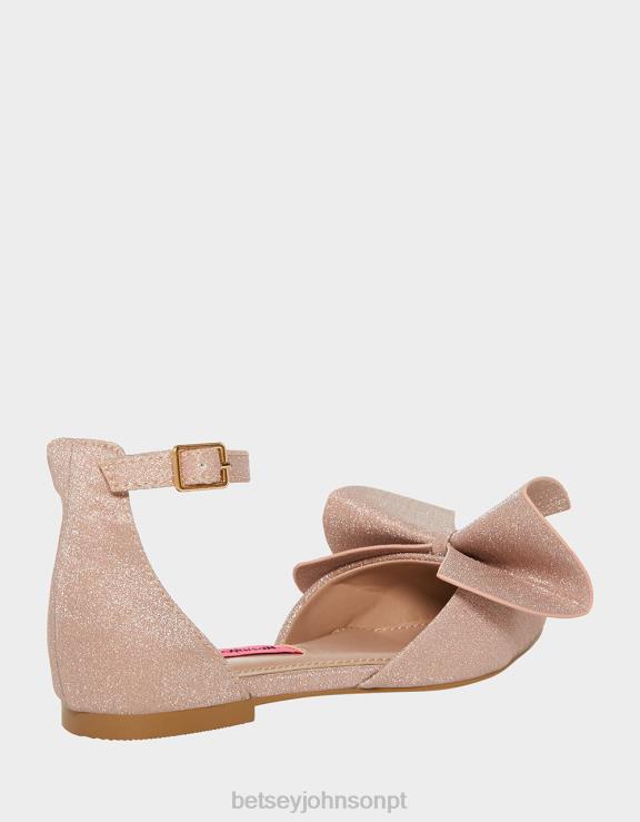 champanhe nobre H6X06188 Betsey Johnson crianças sapato