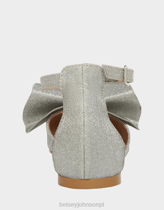 prata nobre H6X0632 Betsey Johnson crianças sapato