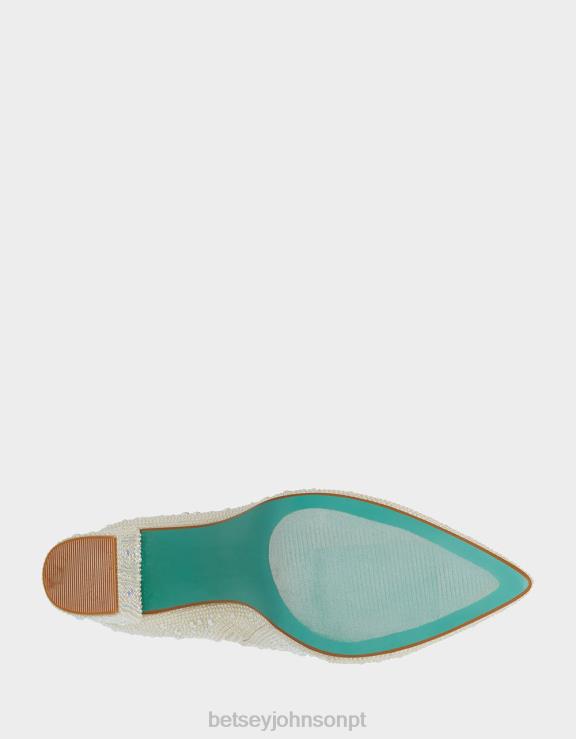 marfim cadeirão H6X0648 Betsey Johnson mulheres sapato