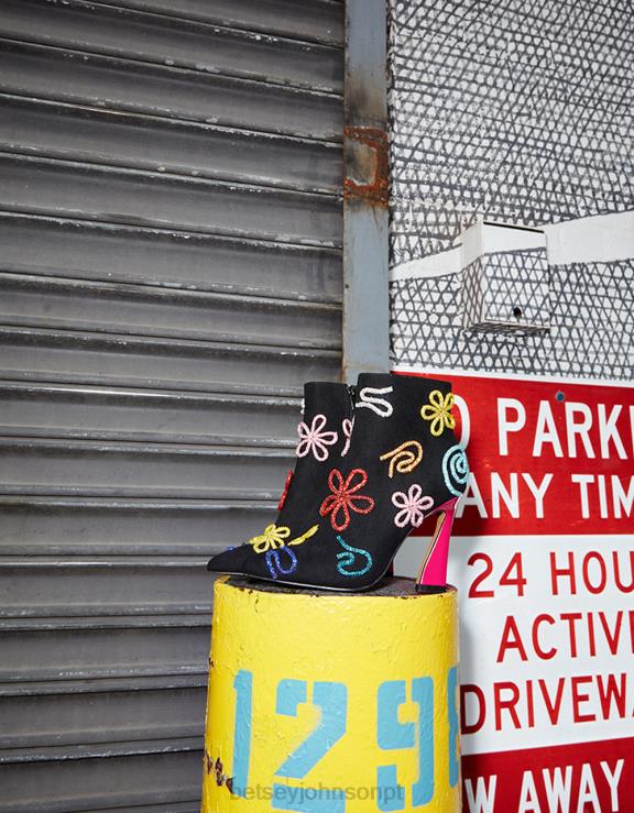 multi silva preta H6X06145 Betsey Johnson mulheres sapato