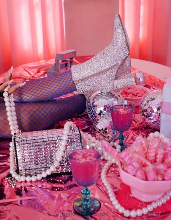 strass cadeirão H6X0612 Betsey Johnson mulheres sapato