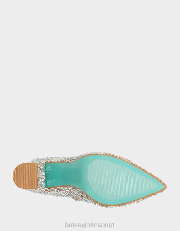 strass cadeirão H6X0612 Betsey Johnson mulheres sapato