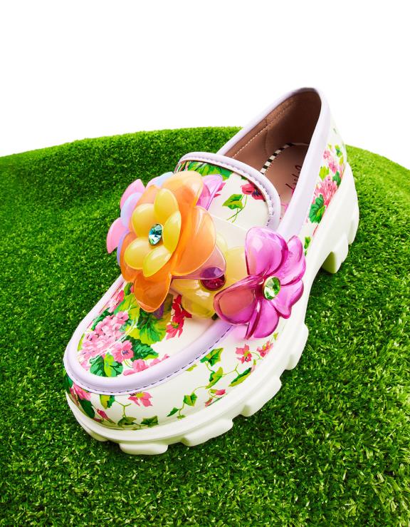 multi vinie floral H6X0653 Betsey Johnson mulheres sapato