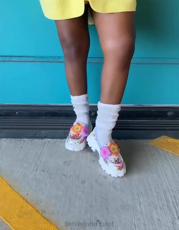 multi vinie floral H6X0653 Betsey Johnson mulheres sapato