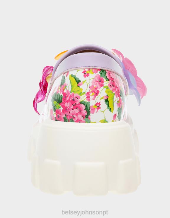 multi vinie floral H6X0653 Betsey Johnson mulheres sapato
