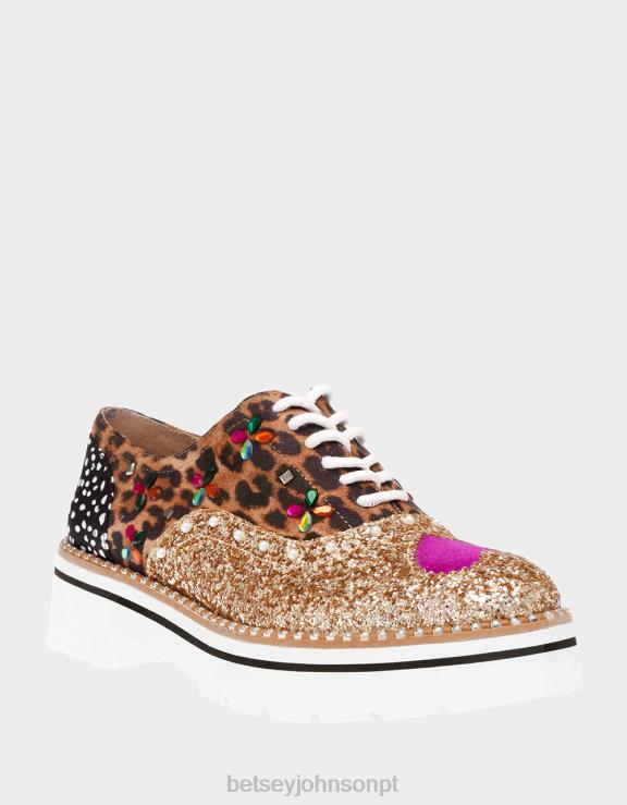 ouro multi pixxy H6X0613 Betsey Johnson mulheres sapato