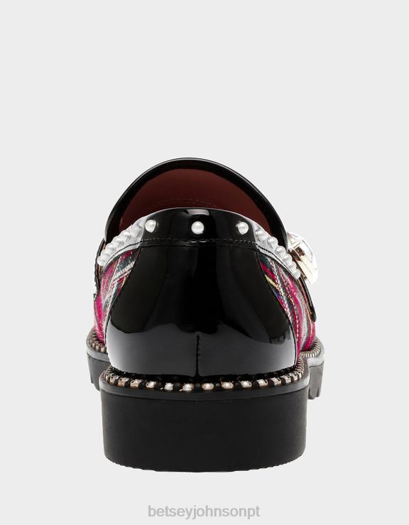 xadrez vermelho mariam H6X0628 Betsey Johnson mulheres sapato