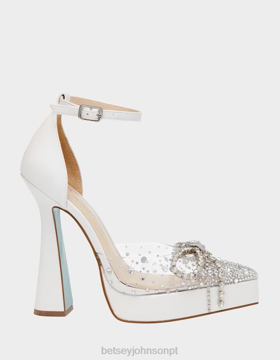 branco querida H6X0683 Betsey Johnson mulheres sapato