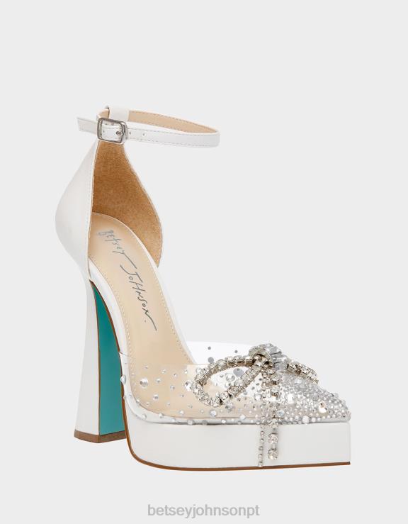 branco querida H6X0683 Betsey Johnson mulheres sapato
