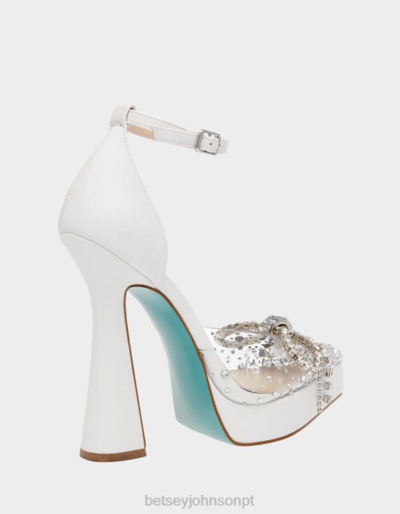branco querida H6X0683 Betsey Johnson mulheres sapato
