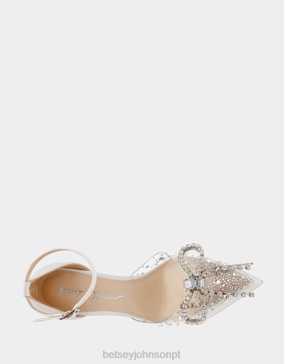 branco querida H6X0683 Betsey Johnson mulheres sapato