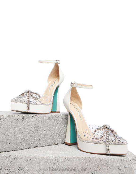 branco querida H6X0683 Betsey Johnson mulheres sapato