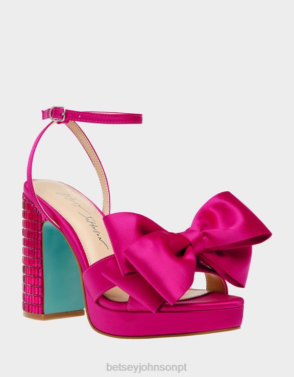fúcsia louco H6X0696 Betsey Johnson mulheres sapato