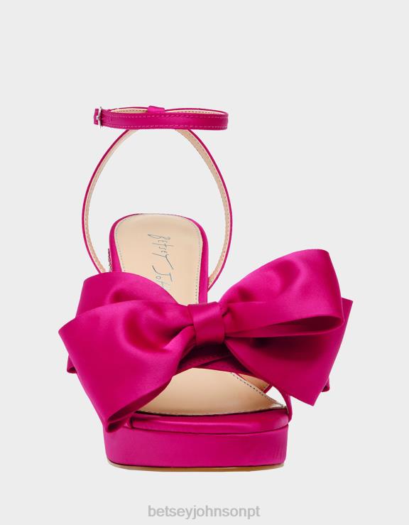fúcsia louco H6X0696 Betsey Johnson mulheres sapato