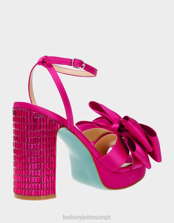 fúcsia louco H6X0696 Betsey Johnson mulheres sapato