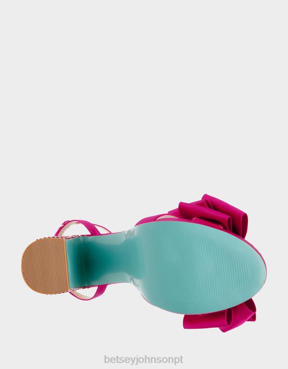 fúcsia louco H6X0696 Betsey Johnson mulheres sapato