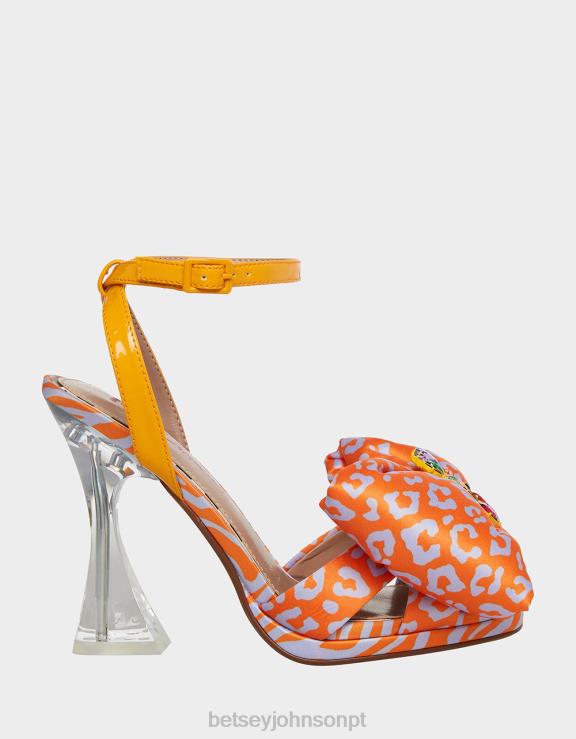 laranja multi pollie H6X0655 Betsey Johnson mulheres sapato