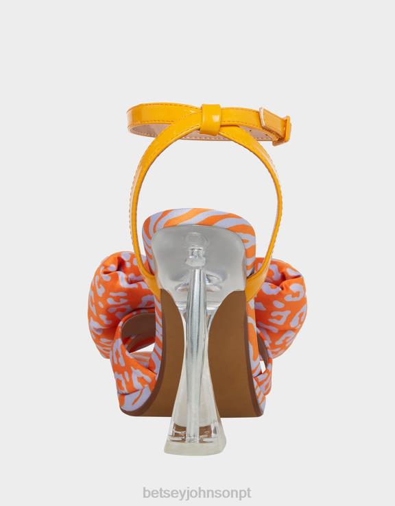 laranja multi pollie H6X0655 Betsey Johnson mulheres sapato