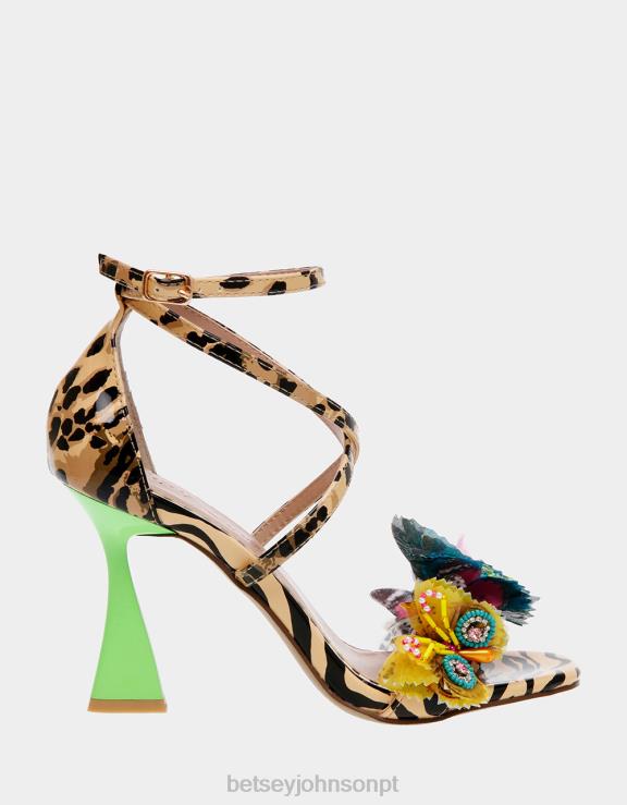 leopardo multi everlee H6X0676 Betsey Johnson mulheres sapato