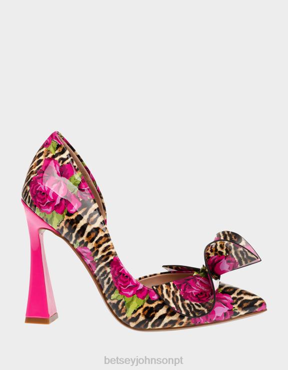 leopardo multi nobre-p H6X0687 Betsey Johnson mulheres sapato