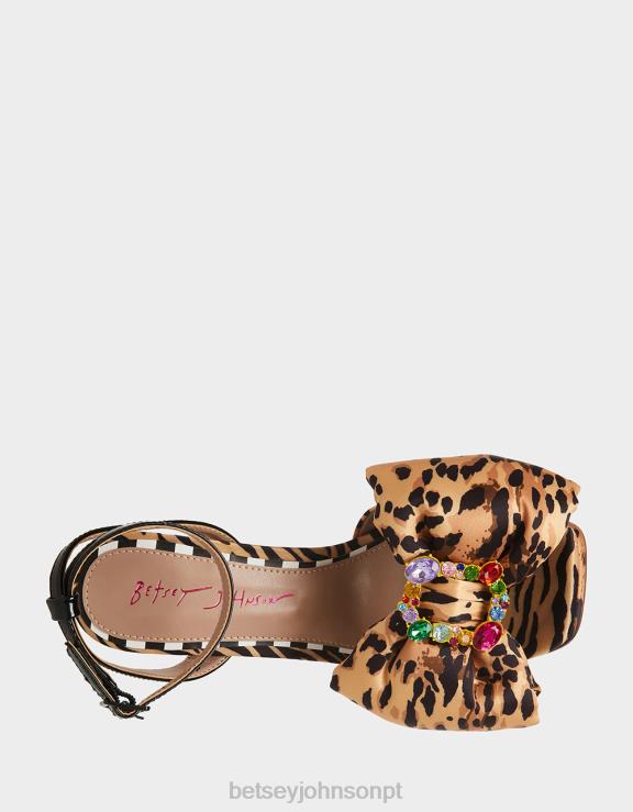 leopardo multi pollie H6X0649 Betsey Johnson mulheres sapato
