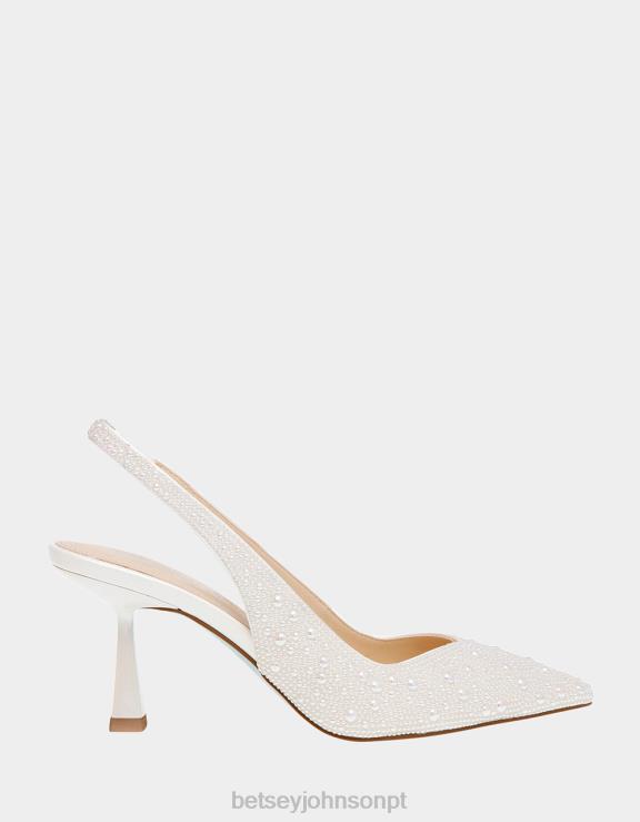 marfim Clark H6X0675 Betsey Johnson mulheres sapato