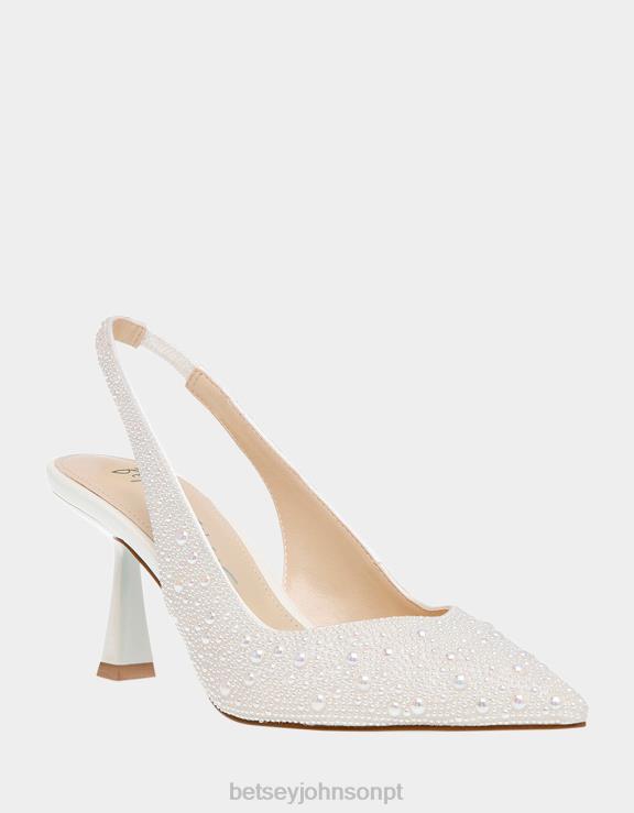 marfim Clark H6X0675 Betsey Johnson mulheres sapato