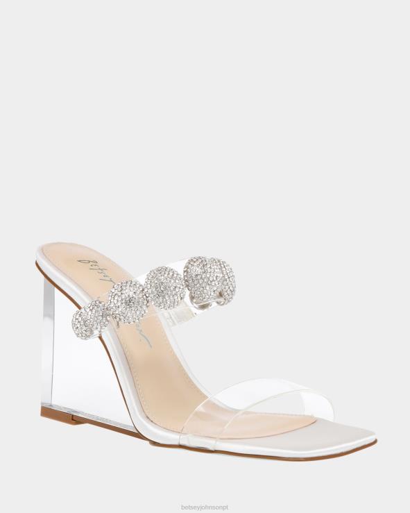 marfim Troy H6X06162 Betsey Johnson mulheres sapato