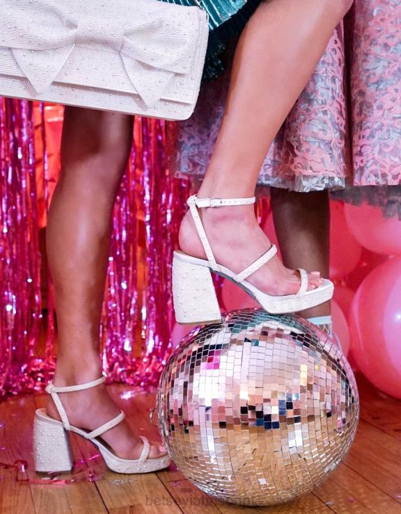 marfim deni H6X0669 Betsey Johnson mulheres sapato