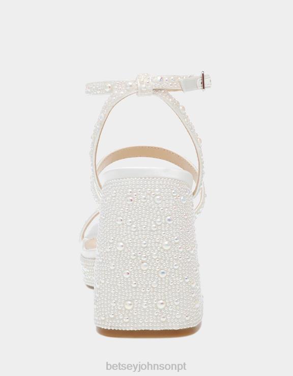 marfim deni H6X0669 Betsey Johnson mulheres sapato