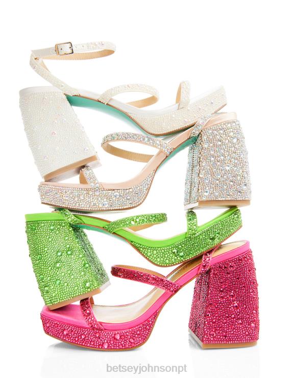 marfim deni H6X0669 Betsey Johnson mulheres sapato