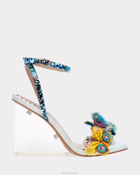 multi azul Kynlee H6X0634 Betsey Johnson mulheres sapato