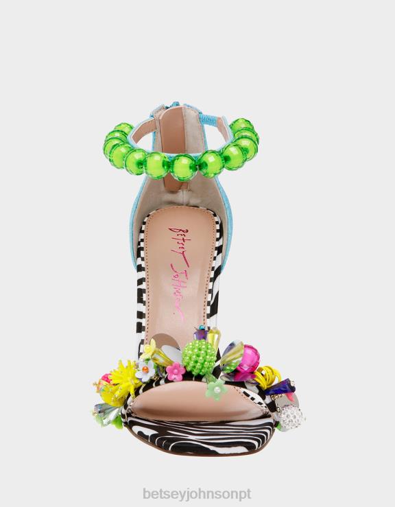 multi azul clooney H6X06111 Betsey Johnson mulheres sapato