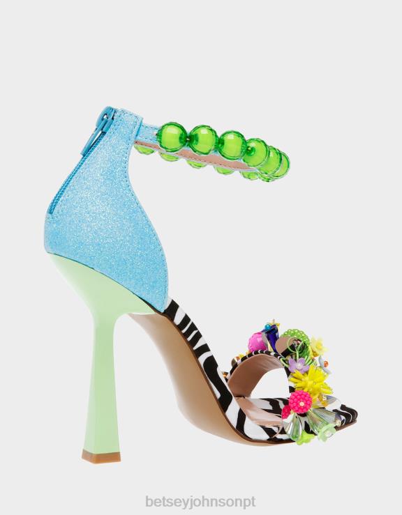 multi azul clooney H6X06111 Betsey Johnson mulheres sapato