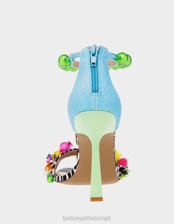 multi azul clooney H6X06111 Betsey Johnson mulheres sapato