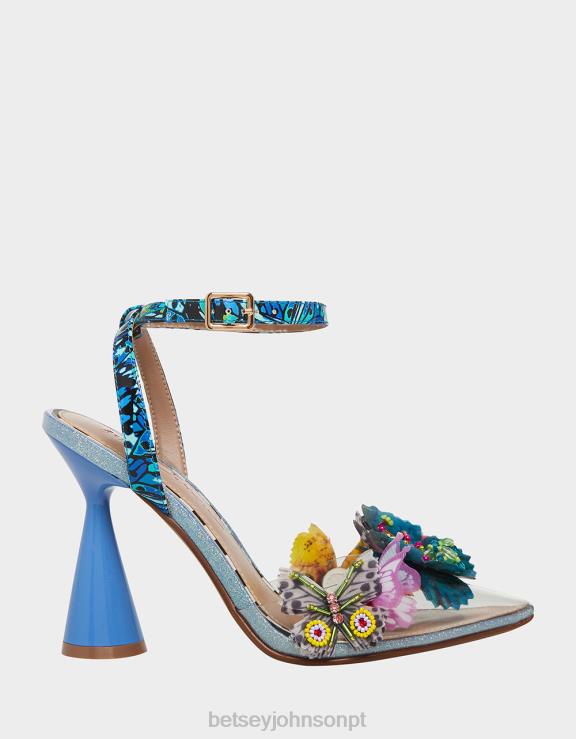 multi azul nadya H6X0642 Betsey Johnson mulheres sapato