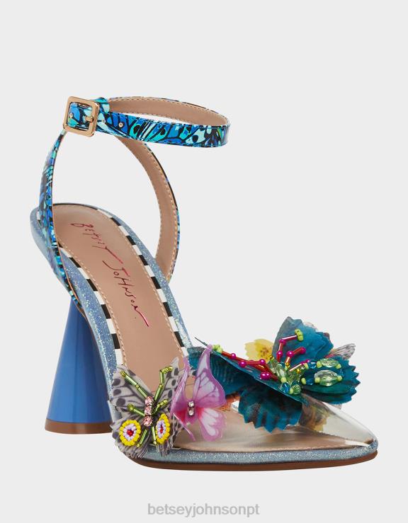 multi azul nadya H6X0642 Betsey Johnson mulheres sapato
