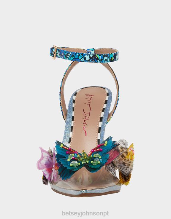 multi azul nadya H6X0642 Betsey Johnson mulheres sapato