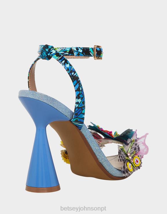 multi azul nadya H6X0642 Betsey Johnson mulheres sapato