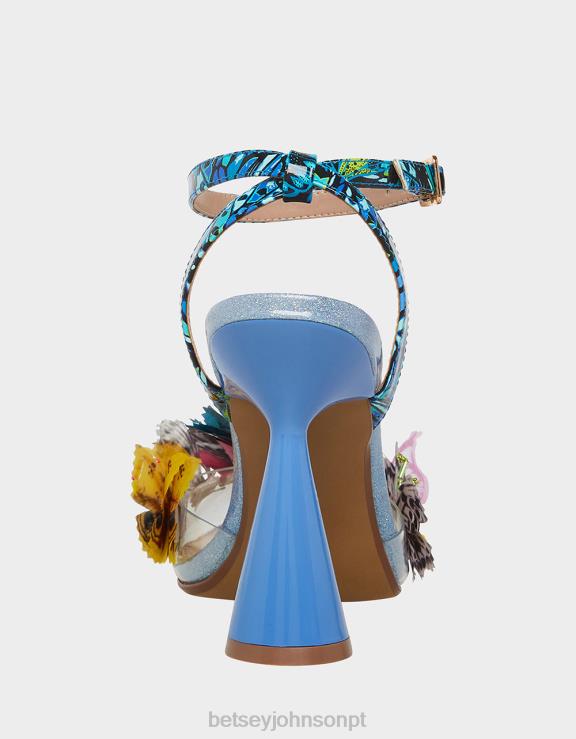 multi azul nadya H6X0642 Betsey Johnson mulheres sapato