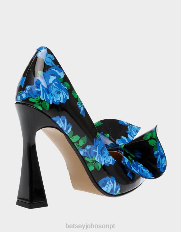 multi azul nobre-p H6X06128 Betsey Johnson mulheres sapato