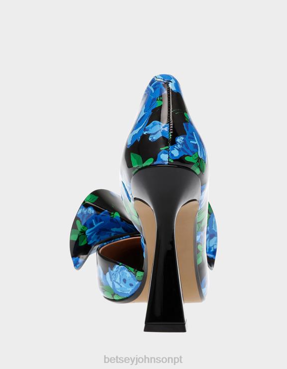 multi azul nobre-p H6X06128 Betsey Johnson mulheres sapato
