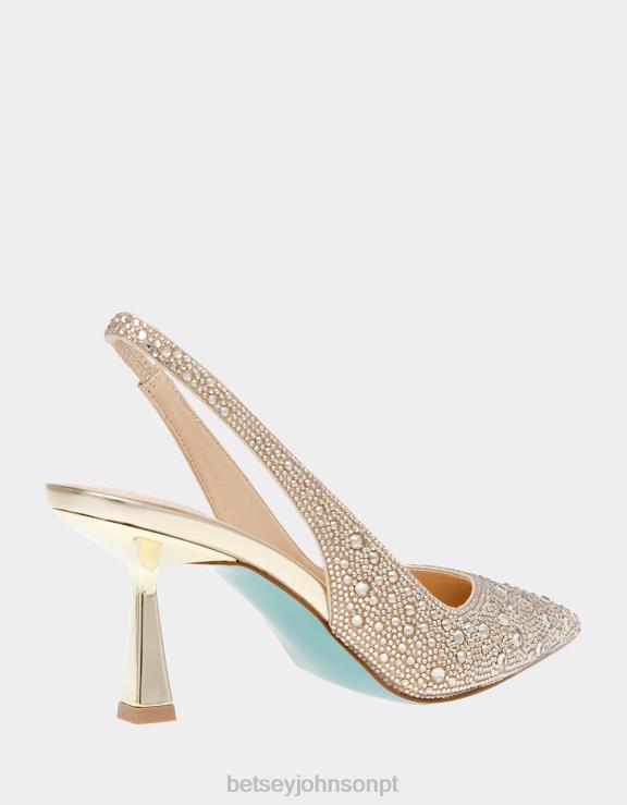 ouro Clark H6X0693 Betsey Johnson mulheres sapato