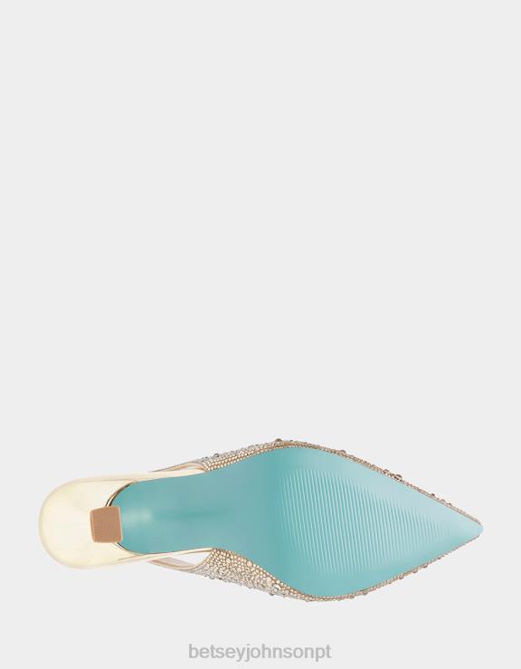 ouro Clark H6X0693 Betsey Johnson mulheres sapato